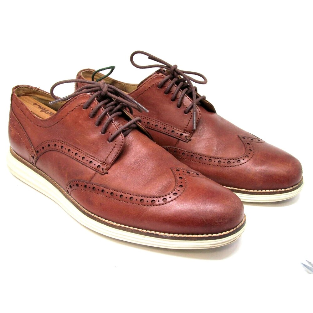 Cole Haan Grand Os Wingtip Derbys Mens Size US 10.5 M Brown